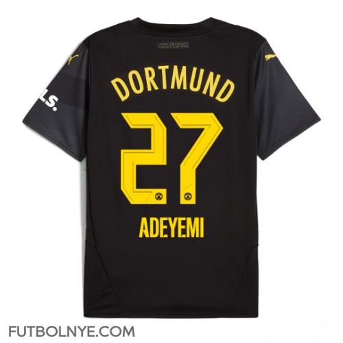 Camiseta Borussia Dortmund Karim Adeyemi #27 Visitante Equipación 2024-25 manga corta